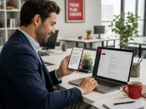 Professional reading voicemail transcription