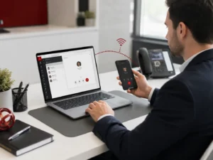 Softphone syncing across multiple devices
